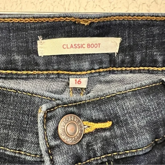 Levi’s Classic Boot Cut Blue Mid Rise Jeans size 16 - Picture 6 of 16